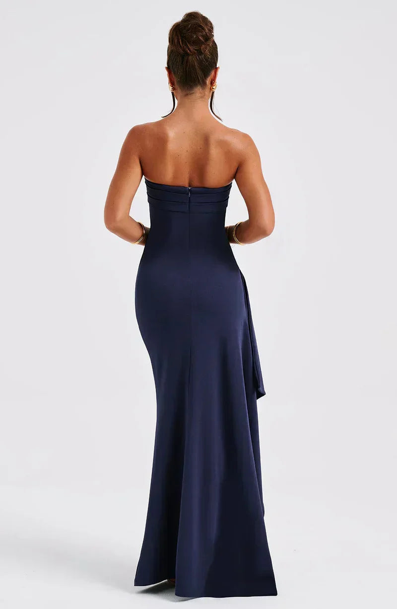 Kjole til kvinder – Maxi – Stropløs – Bodycon pasform – Slids – Elegant festlook